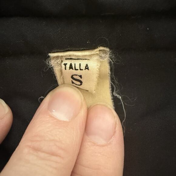 Vintage Brown Embroidered Wool Coat Women's S Full Zip Jacket Hooded - Picture 8 of 10